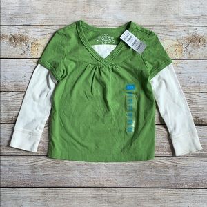 NWT Girls TCP Green Long Sleeve - Size XS